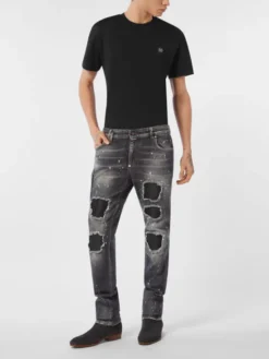 PHILIPP PLEIN Jeansy 26873 Czarny Skinny Fit