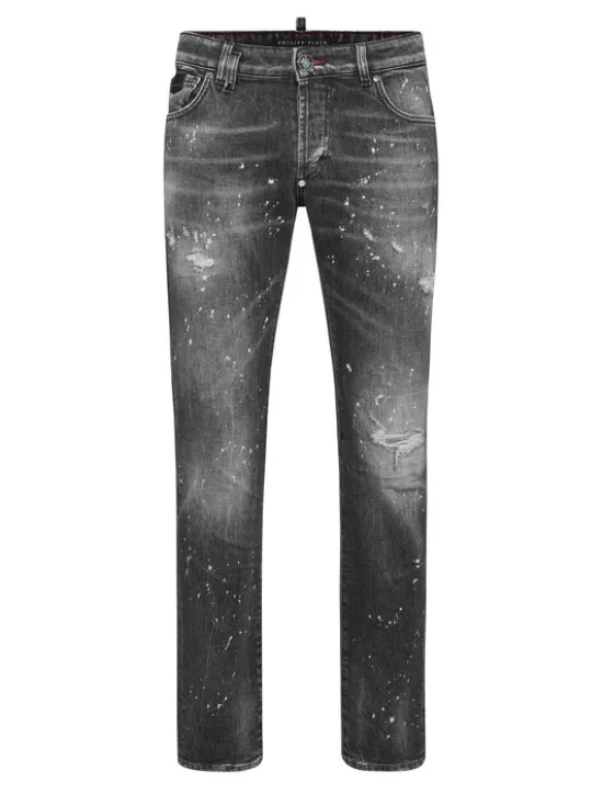 PHILIPP PLEIN Jeansy 26867 Czarny Straight Leg