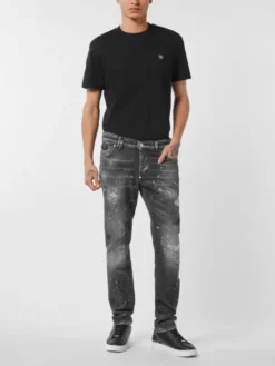 PHILIPP PLEIN Jeansy 26867 Czarny Straight Leg