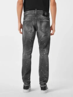 PHILIPP PLEIN Jeansy 26867 Czarny Straight Leg