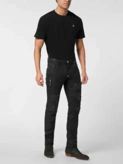 PHILIPP PLEIN Jeansy 25903 Czarny Skinny Fit