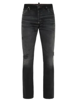 PHILIPP PLEIN Jeansy 26877 Czarny Straight Leg