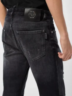 PHILIPP PLEIN Jeansy 26877 Czarny Straight Leg