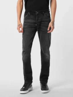PHILIPP PLEIN Jeansy 26881 Czarny Straight Leg