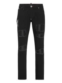 PHILIPP PLEIN Jeansy 9233 Czarny Skinny Fit
