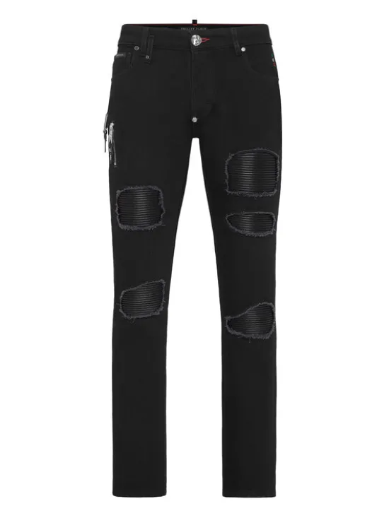 PHILIPP PLEIN Jeansy 9233 Czarny Skinny Fit