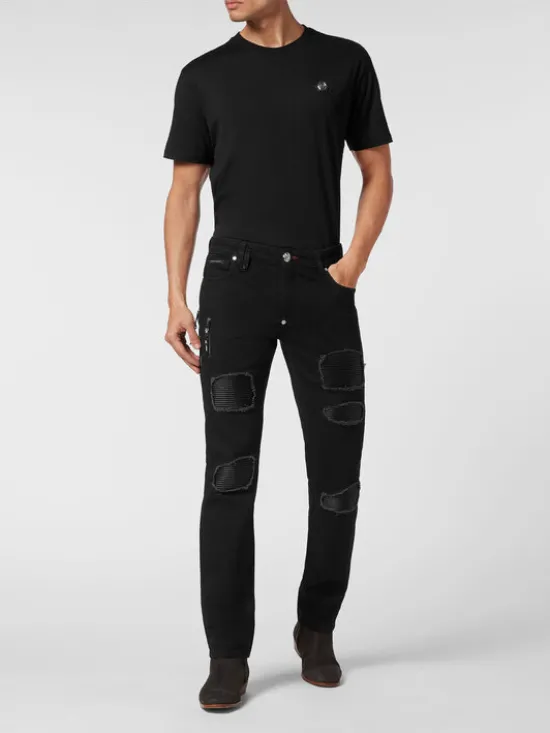 PHILIPP PLEIN Jeansy 9233 Czarny Skinny Fit