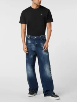 PHILIPP PLEIN Jeansy 25875 Niebieski jasny Loose Fit