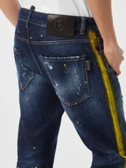 PHILIPP PLEIN Jeansy 26869 Niebieski Skinny Fit
