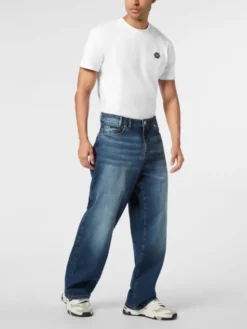 PHILIPP PLEIN Jeansy 25901 Niebieski Loose Fit