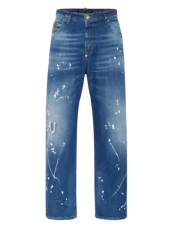 PHILIPP PLEIN Jeansy 26875 Niebieski Loose Fit