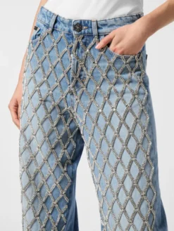 PHILIPP PLEIN Jeansy 26275 Niebieski Skater Fit