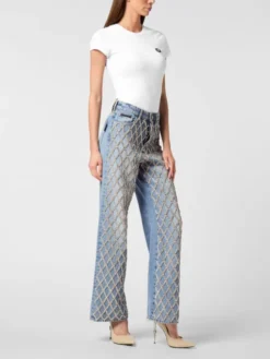 PHILIPP PLEIN Jeansy 26275 Niebieski Skater Fit