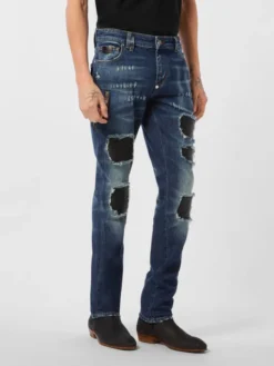 PHILIPP PLEIN Jeansy 26873 Niebieski Skinny Fit