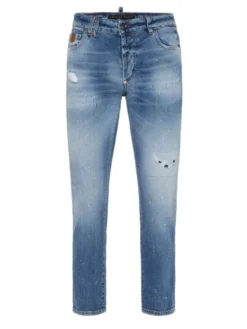 PHILIPP PLEIN Jeansy 26869 Niebieski Skinny Fit