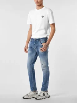 PHILIPP PLEIN Jeansy 26869 Niebieski Skinny Fit