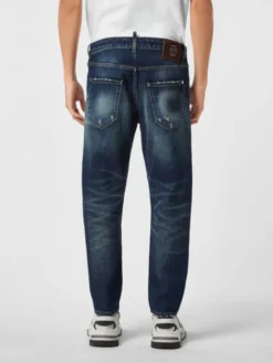 PHILIPP PLEIN Jeansy 26871 Niebieski Slim Fit