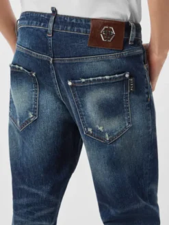 PHILIPP PLEIN Jeansy 26871 Niebieski Slim Fit