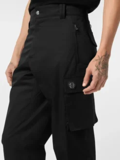 PHILIPP PLEIN Joggery 25467 Czarny Jogger Fit