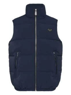 PHILIPP PLEIN Kamizelka 23015 Błękitny Regular Fit