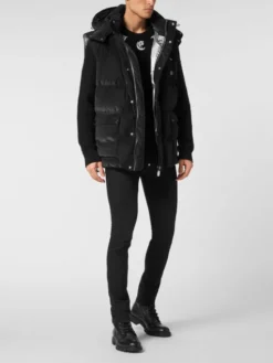 PHILIPP PLEIN Kamizelka 19319 Czarny Regular Fit