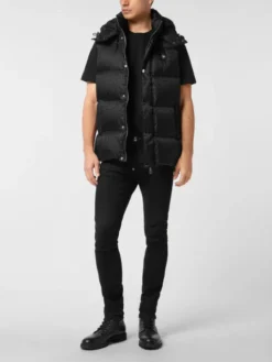 PHILIPP PLEIN Kamizelka 27037 Czarny Regular Fit