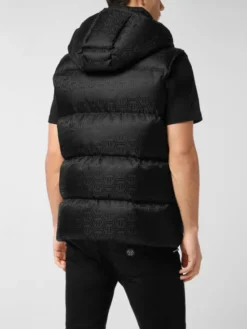 PHILIPP PLEIN Kamizelka 27037 Czarny Regular Fit