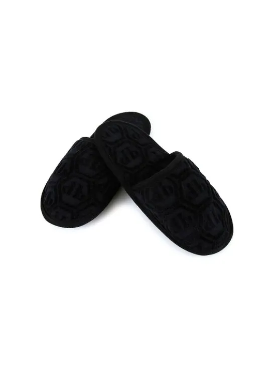 PHILIPP PLEIN Kapcie 31000 Czarny