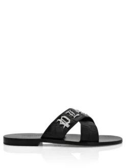 PHILIPP PLEIN Klapki 15185 Czarny