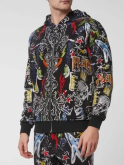 PHILIPP PLEIN Komplet top i spodnie 3299 Czarny Regular Fit