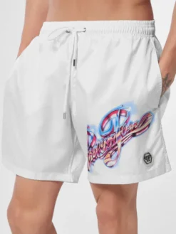 PHILIPP PLEIN Kąpielówki 23375 Biały