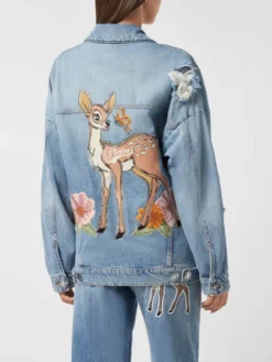 PHILIPP PLEIN Kurtka jeansowa 26271 Niebieski Regular Fit
