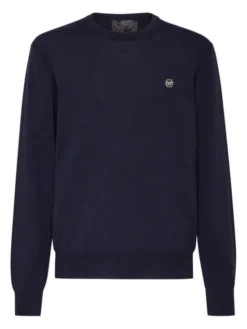 PHILIPP PLEIN Longsleeve 615 Błękitny Regular Fit