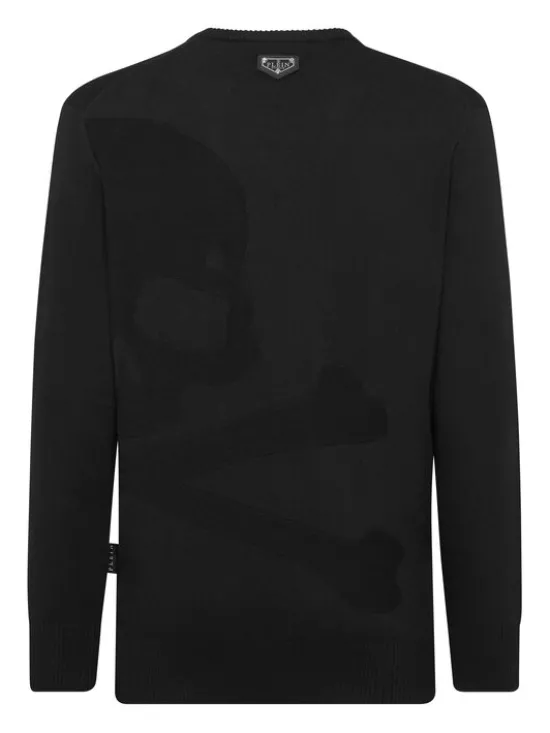PHILIPP PLEIN Longsleeve 9487 Czarny Regular Fit