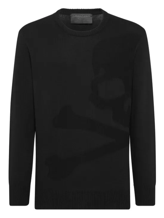 PHILIPP PLEIN Longsleeve 9487 Czarny Regular Fit