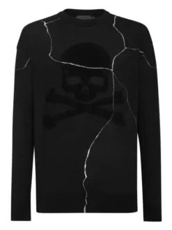 PHILIPP PLEIN Longsleeve 2187 Czarny Regular Fit