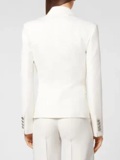 PHILIPP PLEIN Marynarka 2583 Biały Loose Fit