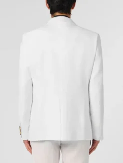 PHILIPP PLEIN Marynarka 30665 Biały Regular Fit