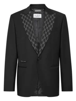 PHILIPP PLEIN Marynarka 14735 Czarny Regular Fit