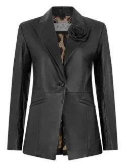 PHILIPP PLEIN Marynarka 31132 Czarny Blazer Fit