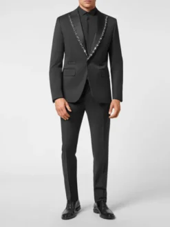 PHILIPP PLEIN Marynarka 4391 Czarny Regular Fit