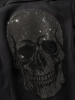 PHILIPP PLEIN Marynarka 31563 Czarny Loose Fit