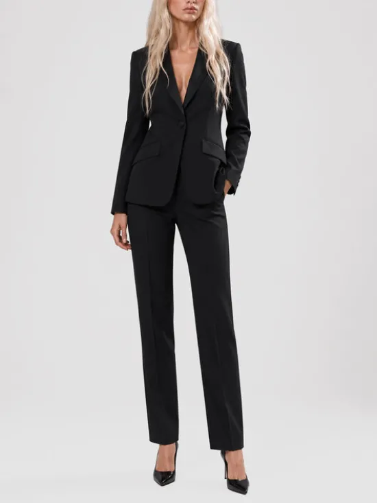 PHILIPP PLEIN Marynarka 31563 Czarny Loose Fit