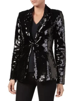 PHILIPP PLEIN Marynarka 30887 Czarny Loose Fit