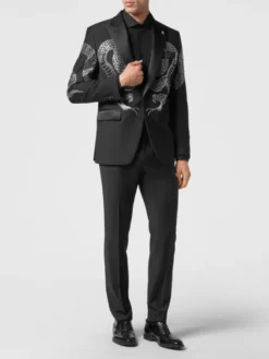 PHILIPP PLEIN Marynarka 2283 Czarny Fitted Fit