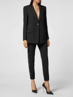 PHILIPP PLEIN Marynarka 1385 Czarny Loose Fit