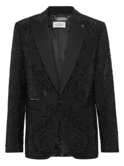 PHILIPP PLEIN Marynarka 26093 Czarny Regular Fit