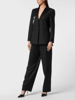 PHILIPP PLEIN Marynarka 26409 Czarny Loose Fit