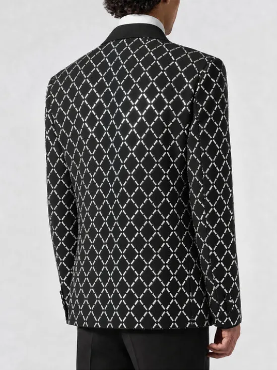 PHILIPP PLEIN Marynarka 31287 Czarny Regular Fit