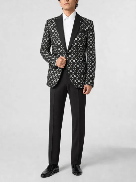 PHILIPP PLEIN Marynarka 31287 Czarny Regular Fit